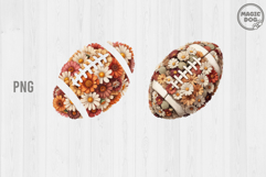 Retro Floral Football Game Day|Fall Floral Football Season Product Image 1