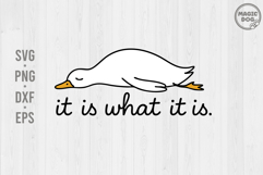 It Is What It Is Funny Life Quote|Goose Meme|Sarcasm SVG Product Image 1