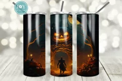 HALLOWEEN 20oz SKINNY TUMBLER SUBLIMATION DESIGN Product Image 1