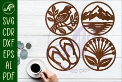New Zealand Coasters, laser cut out NZ designs d1 Product Image 1