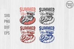 Summer Vibes SVG|Vintage Highland Cow Summer|Trendy Summer Product Image 2