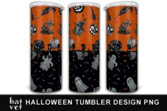 Halloween Tumbler Wrap PNG | Creepy Cute Design Product Image 1