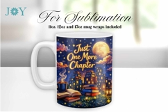 Book Lovers Mug Wrap Sublimation Design Product Image 1