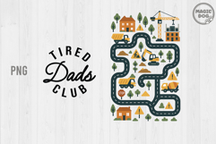 Tired Dads Club|Dad Construction|Car Track Play Mat Dad PNG Product Image 1