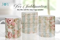 VINTAGE SUBLIMATION MUG WRAP DESIGN COFFEE CUP TEMPLATE Product Image 1