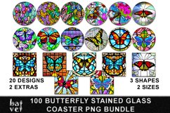 Butterfly Coaster Bundle| Round Sublimation | Square Coaster Product Image 1