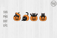 Halloween Pumpkin and Black Cat|Vintage Halloween Spooky Product Image 1