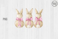 Watercolor Easter Bunny|Easter Coquette|Cotton Tails Bunny Product Image 1