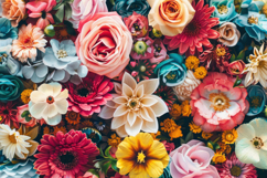 Colorful Flowers Background Wallpaper Product Image 1