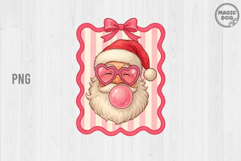 Santa Coquette Christmas|Vintage Santa with Pink Bubblegum Product Image 1