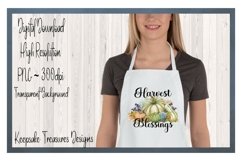 Harvest Blessings, Pumpkin Illustration, PNG Sublimation Product Image 2