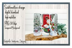 Winter Illustration, Christmas Skinny Tumbler Template Product Image 1