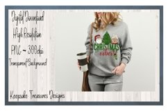 Christmas Vibes, Hand Drawn Sublimation PNG Product Image 2