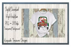 Santa Toy Truck, Hand Drawn, Sublimation PNG Product Image 2