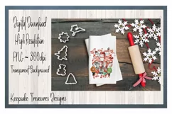 Milk And Cookies For Santa, Gnome, Sublimation PNG Product Image 3