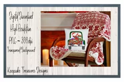 Santa Toy Truck, Hand Drawn, Sublimation PNG Product Image 4