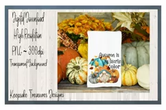 Autumn Is My Favorite Color, Gnome Illustration, PNG Product Image 5