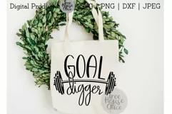 Goal Digger Funny Workout SVG, Workout Sayings SVG for shirt Product Image 4