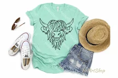 Highland Cow svg, Farm svg, Cow face svg Product Image 2