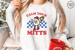 Calm Your Mitts Baseball|Baseball Game Day|Baseball Mama Product Image 3