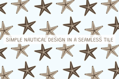 Minimal Beach Starfish Seamless Pattern Product Image 2