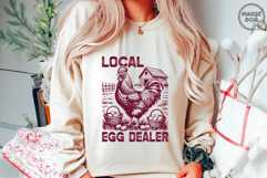 Local Egg Dealer|Retro Farmhouse Chicken|Funny Easter Product Image 2