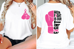 Her Fight Is My Fight Breast Cancer Awareness Pink Ribbon Product Image 2