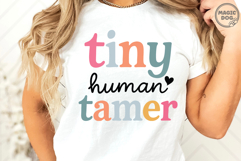 Tiny Human Tamer, Day Care Worker, Teacher Quotes SVG Product Image 2