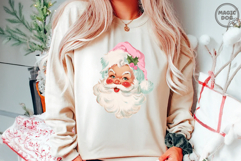 Retro Santa Christmas|Pink Santa Sublimation|Pink Christmas Product Image 2