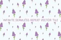 Lavender Nursery Vector Seamless Pattern Product Image 2