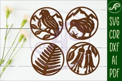New Zealand Coasters, laser cut out NZ designs d3 Product Image 3