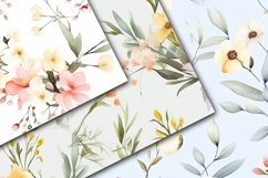 Spring Florals Digital Papers - Seamless Patterns Product Image 2