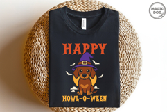 Halloweenie Dachshund Witch|Happy Howl O Ween Dog|Dog Lover Product Image 2