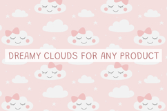 Baby Girl Kawaii Cloud Seamless Pattern Product Image 2