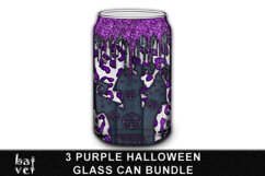 Purple Halloween Glass Wrap Sublimation | Can Glass Bundle Product Image 3