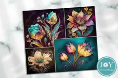 FLOWERS 20oz SKINNY TUMBLER SUBLIMATION DESIGN Product Image 2