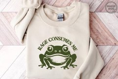 Rage Consumes Me Frog|Mental Health|Funny Frog Meme Saying Product Image 2