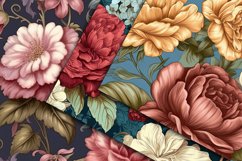 Victorian Florals Digital Papers - Seamless Patterns Product Image 2