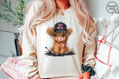 Hot Mess Cute Highland Cow|Western Cap Highland Cow Leopard Product Image 2