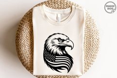 Eagle With American Flag|Bald Eagle|4th of July Patriotic Product Image 2