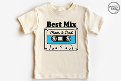 Best Mix Mom and Dad Cute Onesie Boy and Girl Baby Quote SVG Product Image 4