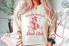 Salem Witch Book Club|Retro Witch Girl Bookreader|Halloween Product Image 2