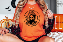 Last Responder Grim Reaper|Funny Halloween Dark Humor SVG Product Image 2