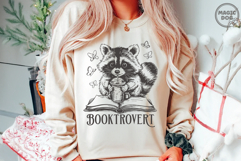 Booktrovert|Vintage Raccoon Reading|Bookish|Book Lover Gifts Product Image 2