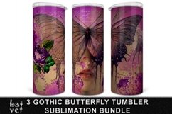 Gothic Butterfly Tumbler PNG Bundle | Fantasy Boho Design Product Image 2