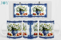Blossom Apples Mug Wrap Sublimation Design Product Image 2