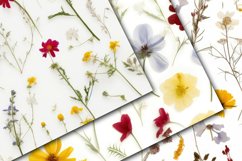 Pressed Flowers Digital Papers - Seamless Patterns Product Image 2