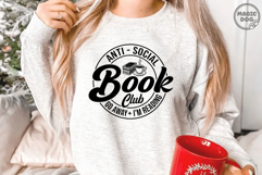 Antisocial Book Club Go Away I&#039;m Reading|Introverted Reader Product Image 2