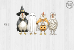 Halloween Chick Or Treat Chicken|Chicken Ghost Fall Vibes Product Image 2