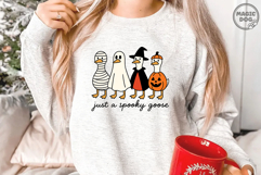 Just a Spooky Goose|Halloween Goose|Spooky Season Goose SVG Product Image 2